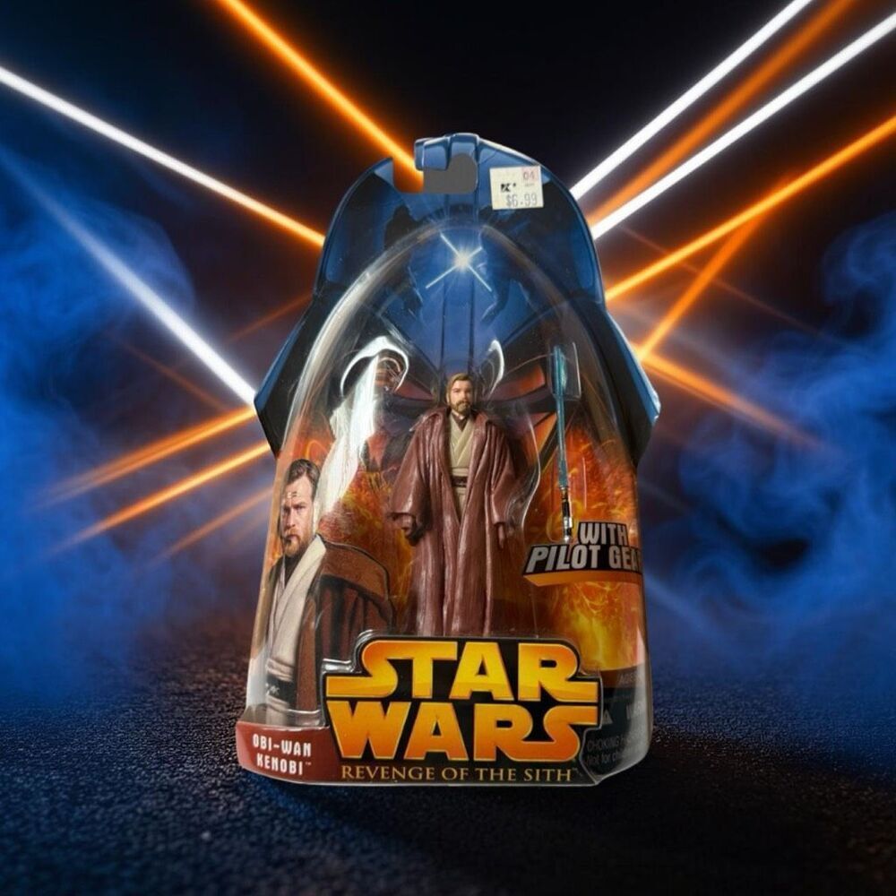 2005 Hasbro Star Wars Obi-Wan Kenobi Revenge Of The Sith Sealed Pilot Figure C2